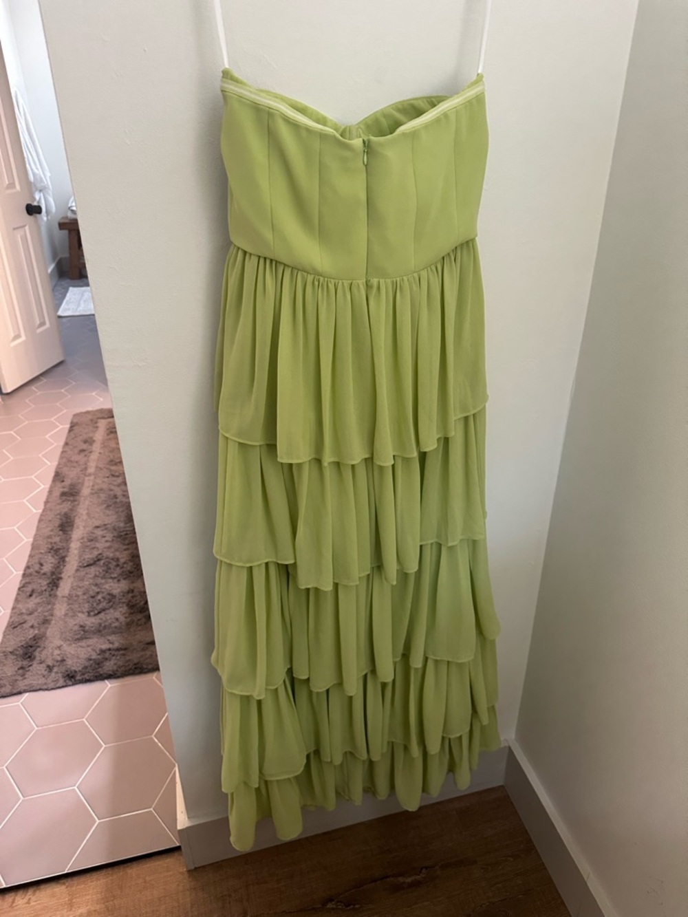 Lovers + friends Hattie Strapless Tiered Maxi Dress green - Picture 7 of 8